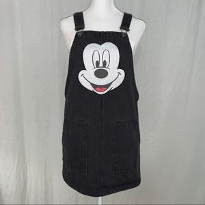 Disney Mickey Mouse Black Overall Dress Size Small